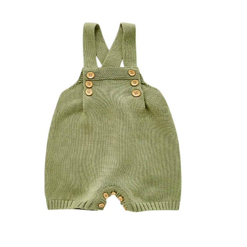 Green Knitted Romper